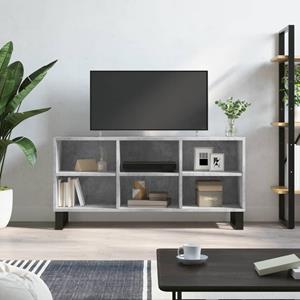 VidaXL Tv-meubel 103,5x30x50 cm bewerkt hout betongrijs