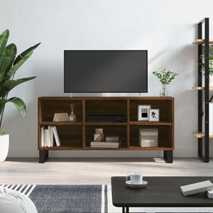 VidaXL Tv-meubel 103,5x30x50 cm bewerkt hout bruineikenkleurig