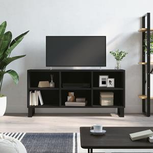 VidaXL Tv-meubel 103,5x30x50 cm bewerkt hout zwart