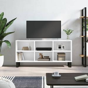 VidaXL Tv-meubel 103,5x30x50 cm bewerkt hout hoogglans wit