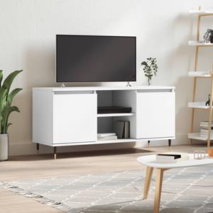 VidaXL Tv-meubel 104x35x50 cm bewerkt hout wit