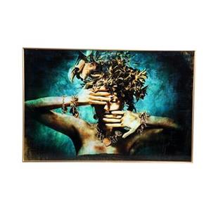 PTMD Melani Glass Art wall picture embrace nature wide