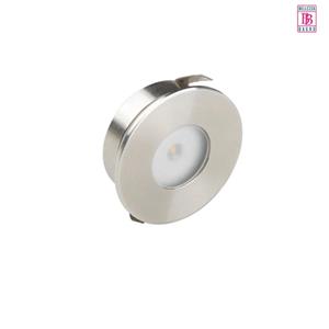 Bellezza Bagno Inbouwarmatuur - LED - rond plat model - voor nisjes - lichtbron -gesatineerd rvs SD-2060-06