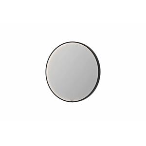 INK SP24 spiegel - 80x4x80cm rond in stalen kader incl dir LED - verwarming - color changing - dimbaar en schakelaar - geborsteld metal black 8409457