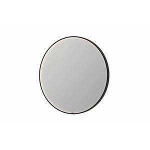 INK SP24 spiegel - 100x4x100cm rond in stalen kader incl dir LED - verwarming - color changing - dimbaar en schakelaar - geborsteld metal black 8409458