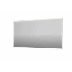 INK SP19 spiegel - 160x4x80cm rechthoek in stalen kader incl dir LED - verwarming - color changing - dimbaar en schakelaar - mat wit 8409096