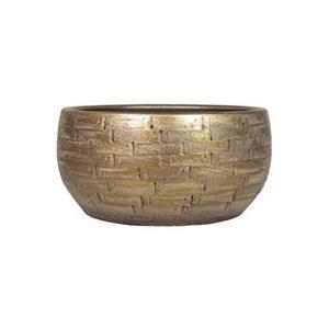 Bela Arte Plantenpot - keramiek - goud glans - D29-H14 cm