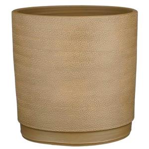 Mica Decorations Plantenpot - terracotta - beige mat - D32-H31 cm