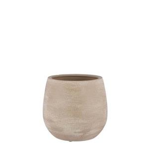 Mica Decorations Victor Bloempot - 25x25x24 cm - Terracotta - Beige