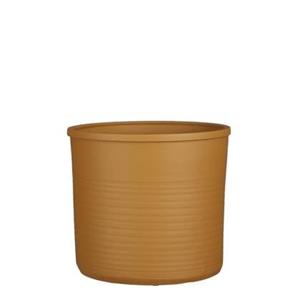 Mica Decorations Momo Bloempot - 28x28x25 cm - Terracotta - Lichtbruin