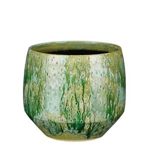 Mica Decorations Harris Bloempot - 25x25x22 cm - Keramiek - Groen