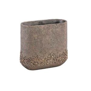 PTMD Kathryn Bloempot - 40x20x36 cm - Cement - Brons