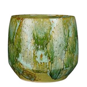 Mica Decorations Harris Bloempot - 32x32x29 cm - Keramiek - Groen