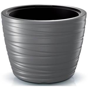 Prosperplast Plantenpot Amazing - kunststof - steengrijs - D47 cm