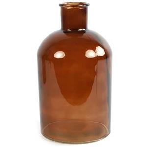 Countryfield Vaas - bruin - glas - apotheker fles vorm - D17 x H30 cm