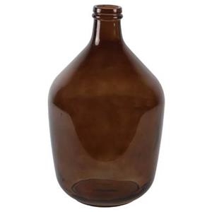 Countryfield vaas - bruin transparant - glas - XL fles - D23 x H38 cm