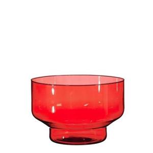 Mica Decorations Fallon Vaas - 29x29x20 cm - Glas - Rood