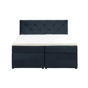 Leen Bakker Boxspring met opbergruimte Sonderborg - blauw - 160x200 cm