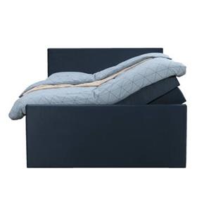 Leen Bakker Boxspring met opbergruimte en voetbord Arendal - blauw - 160x200cm