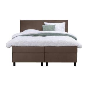 Leen Bakker Boxspring Arendal - bruin - 180x200 cm - ronde poot