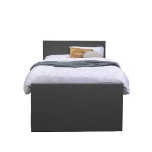 Leen Bakker Boxspring met voetbord Arendal - antraciet - 120x200 cm - slanke poot