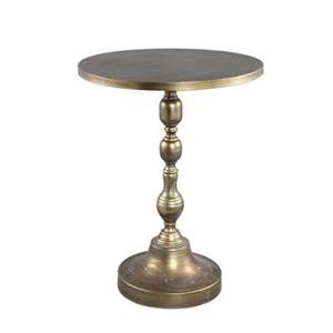 PTMD Jacob Gold iron sidetable antique round