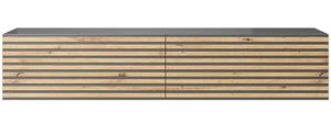 Pavas - TV-Lowboard stehend Graphit - Lamellenfronten, 140 cm - Selsey