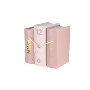 Karlsson Tafelklok Book - Pink Paper - 20x15x20cm