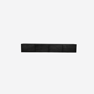 Starfurn Zwevend Tv meubel Vision Black | 240 cm|STF-2807