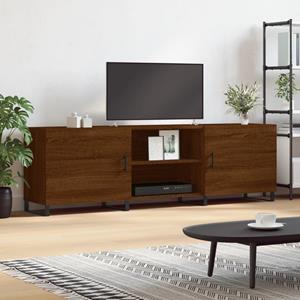 VidaXL Tv-meubel 150x30x50 cm bewerkt hout bruineikenkleurig