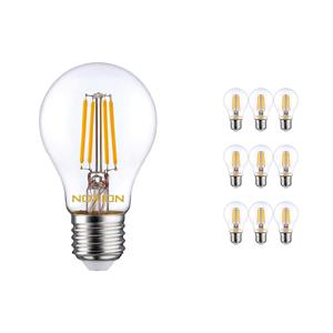 Budgetlight Voordeelpak 10x LED E27 Peer Gloeilamp Helder 8.5W 1055lm - 827 | Dimbaar - Vervanger voor 75W