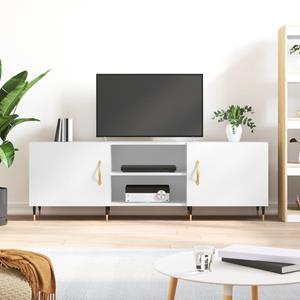 VidaXL Tv-meubel 150x30x50 cm bewerkt hout hoogglans wit