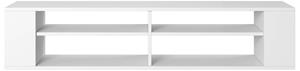 Weri - TV-Board / tv - Hängeboard mit 4 offenen Fächern, minimalistisch, 140 cm breit (Weiß) - Selsey