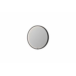 INK SP24 spiegel - 60x4x60cm rond in stalen kader incl dir LED - verwarming - color changing - dimbaar en schakelaar - geborsteld metal black 8409456