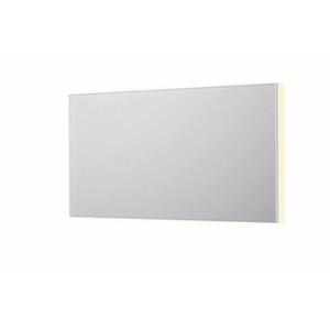 INK SP32 spiegel - 140x4x80cm rechthoek in stalen kader incl indir LED - verwarming - color changing - dimbaar en schakelaar - mat wit 8410081