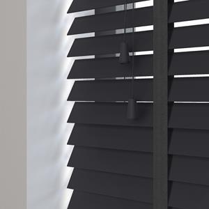 Domus Sunwood PVC jaloezie met ladderband - zwart