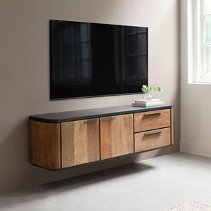 DTP Home Hangend TV-meubel Soho Teakhout en mortex - Bruin