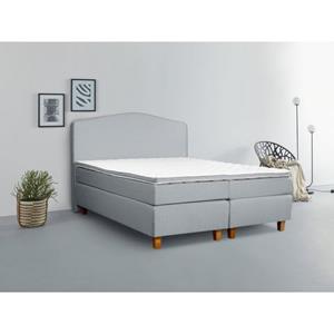 INOSIGN Boxspringbett "Jalma", Füße aus massiver Birke ; Inkl. Topper