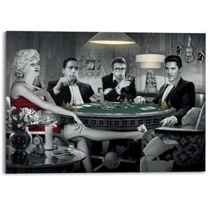 Reinders! Decoratief paneel Monroe, Bogart, Dean, Elvis