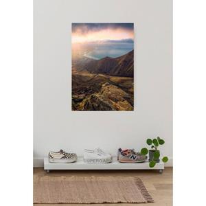 Komar Artprint op linnen Keilrahmenbild - Cliffs of Famara - Größe 40 x 60 cm Duits kwaliteitsvliesmateriaal (155 g/m²) (1 stuk)