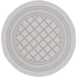Teppich Boho 104, carpetfine, rund, Höhe: 4 mm, robustes Flachgewebe, Sisal Optik, UV-beständig, Außenbereich