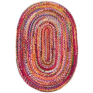 morgenland Teppich "Indigo Stripy", oval, beidseitig verwendbar, Baumwolle