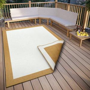 Teppich Panama Wendeteppich, NORTHRUGS, rechteckig, Höhe: 5 mm, In-und Outdoor geeignet, Robust, Pflegeleicht, Flachgewebe