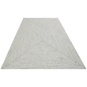NORTHRUGS Teppich "Trenzado", rechteckig, Flachgewebe, Hand-Made Look, robust, pflegeleicht
