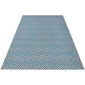 NORTHRUGS Vloerkleed Geruit Geometrisch design, robuust, gemakkelijk in onderhoud, platweefsel