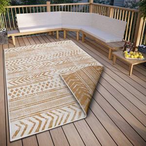 Teppich BIRI Wendeteppich, NORTHRUGS, rechteckig, Höhe: 5 mm, In- und Outdoor geeignet, im Boho Stil, Flachgewebe