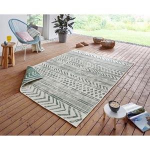 NORTHRUGS Vloerkleed BIRI tweezijdig te gebruiken kleed Geschikt voor binnen en buiten, in boho-stijl, platweefsel