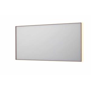 INK SP32 spiegel - 160x4x80cm rechthoek in stalen kader incl indir LED - verwarming - color changing - dimbaar en schakelaar - geborsteld koper 8410094