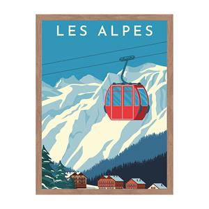 Rivièra Maison Wall Art Les Alpes 30x40