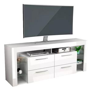 FD Furniture Tv-meubel Raymond met 4 lade 180 cm breed hoogglans wit